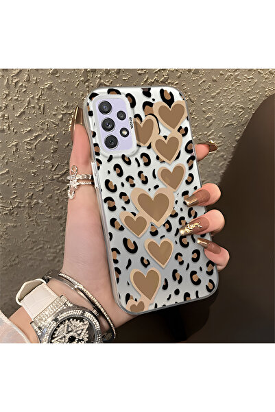 Hontinga حافظة متوافقة مع هاتف سامسونج جالاكسي A72 بنمط باردوس، حافظة هاتف صل...