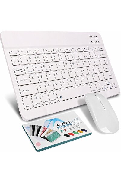 ON6 store RENKLİ KABLOSUZ KLAVYE MOUSE SETİ – SESSİ MOUSE – OFİS VE EV KULLANIMINA UYGUN