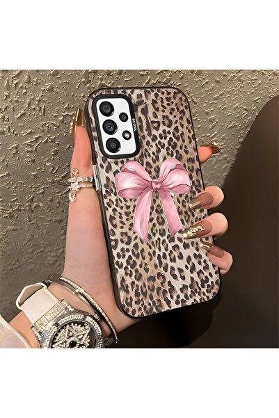 Hontinga حافظة متوافقة مع هاتف سامسونج جالاكسي A73 بنمط باردوس، حافظة هاتف صل...