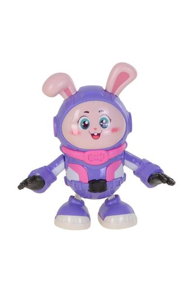 hak-iş oyuncak روبوت أرنب رائد فضاء لطيف - مضيء، موسيقي، متحرك، يرقص