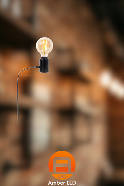 AmberLED ثريا معدنية أنيقة بجسم واحد متوافقة مع E27 للمطبخ وغرفة المعيشة