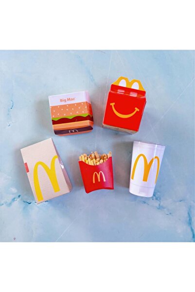 Alruht مجموعة مغناطيسات ثلاجة صغيرة من ماكدونالدز - 5 قطع