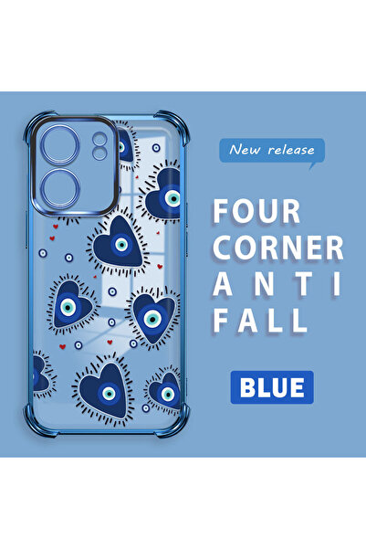 ucuc حافظة حماية من السيليكون الشفاف المتوافقة مع Xiaomi Poco C65 بنمط العين ...