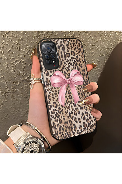 Hontinga حافظة متوافقة مع هاتف Xiaomi Redmi Note 11 Pro بنمط pardus، حافظة ها...