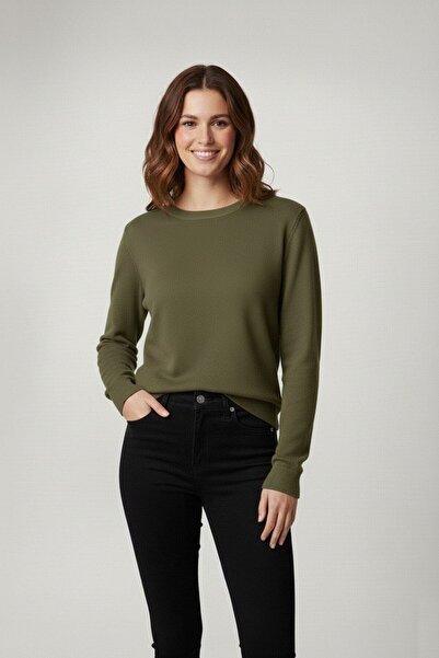 Wekame Women's Crew Neck Soft Knit Sweater