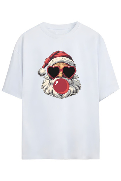 Pandorica's تي شيرت قطني للجنسين بتصميم سانتا كلوز