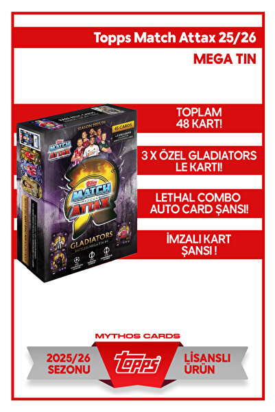 Topps MATCH ATTAX 25/26 - MEGA TİN 4 BATTLERS