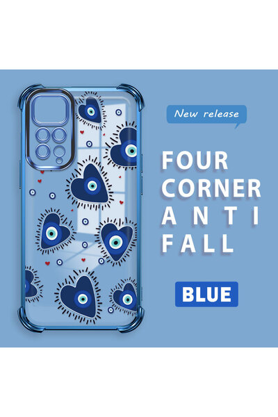 ucuc Xiaomi Redmi Note 11 Compatible Transparent Silicone Flutter Protective ...