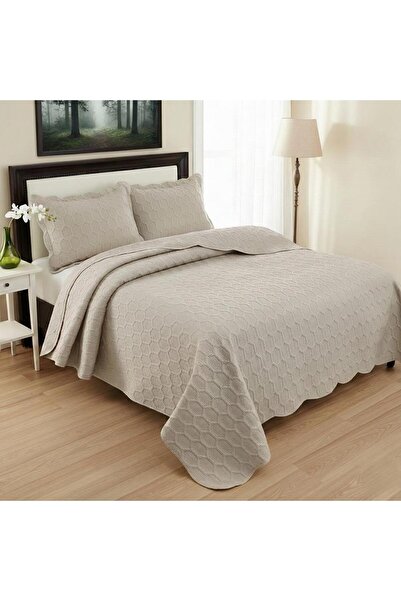 ALTINPAMUK PETEK Cuvertură de pat dublă 260x240 BEJ