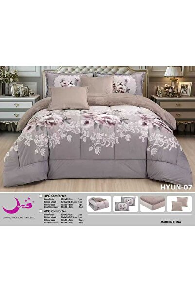 Moon Winter velvet bedspread for two people