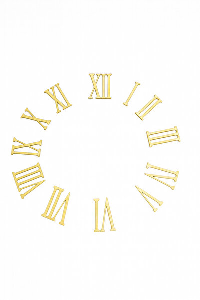 EXİZ TİCARET أرقام ساعة روما، أرقام ساعة الحائط ورقم 4،5 سم من البليكسي اللاصق