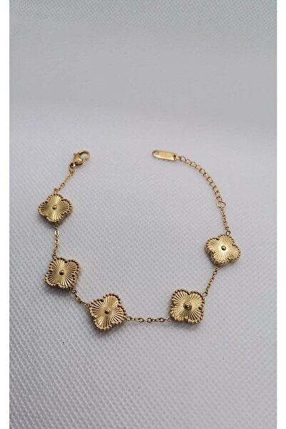 GUNESTAKI Gold Van Cleef Yonca Çelik Bileklik