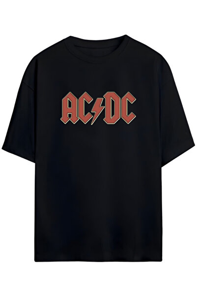 Pandorica's AC/DC Дизайн Унисекс Памучна Тениска