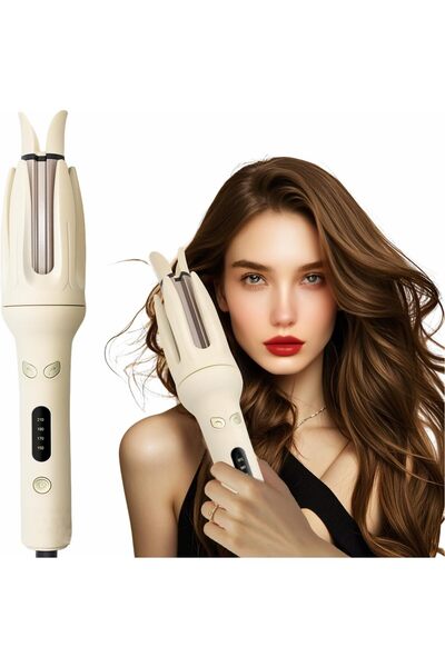 iFCOW مكواة تجعيد الشعر الدوارة، مكواة تجعيد الشعر الأوتوماتيكية سريعة التسخي...