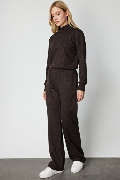 ON Women's Wide Leg Stone Sweatpants 66365 Brown