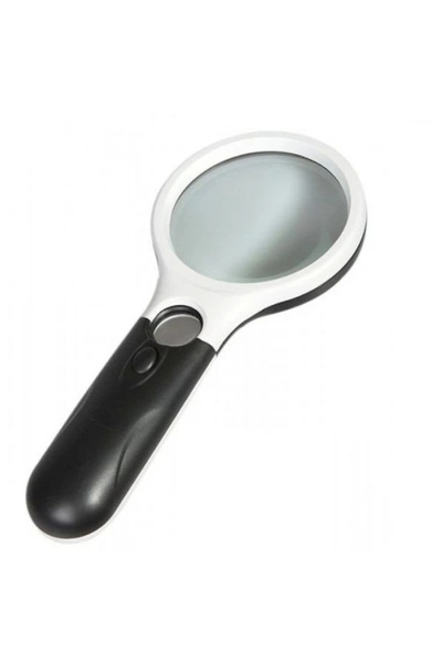 byhodi 3X75 mm 45X22 mm Handheld Magnifier with 3 Led Lights