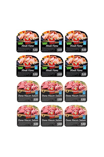 Namet Hindi Füme 60 gr ve Macar Salam 50 gr 12 li Karma Paket