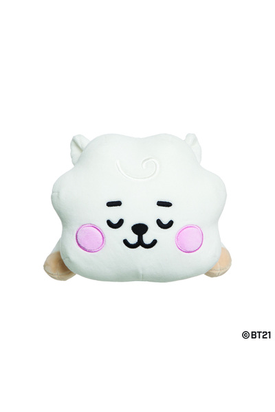 BT21 وسادة صغيرة من آر جيه بيبي مصنوعة من القطيفة مقاس 28 سم
