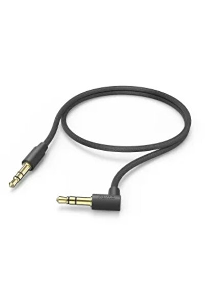 Hama Audio cable Jack 3.5 mm, 90 degree plug, 0.5 m, black