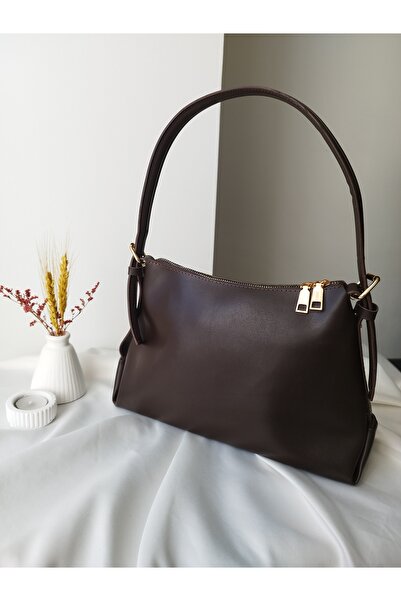 VivazzaLuxe حقيبة يد نسائية جلدية بتصميم عصري متوسطة الحجم