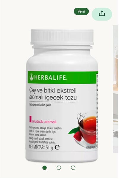 Herbalife Çay ve Bitki Ekstreli Ahududu Aromalı İçecek Tozu 51 gr