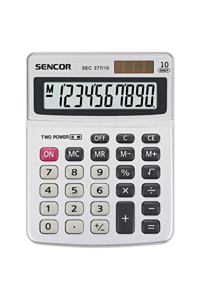 Sencor SEC 377/10, 10-digit display Gray