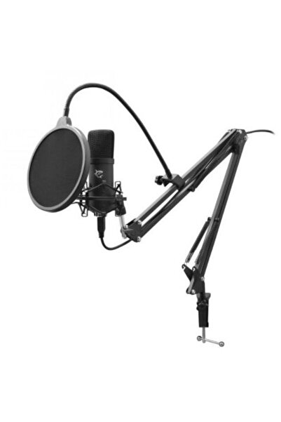 white shark ZONIS, Cardioid, S/N Ratio (dB): 70, Bit Rate 192 kHz / 24 bit, Miez Condensator 16mm Negru