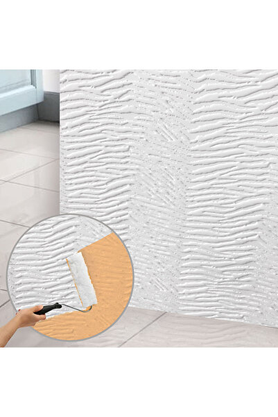TİNK Kendinden Yapışkanlı 3D Duvar Paneli Boyanabilir Dekota 60x60 cm Duvar k...