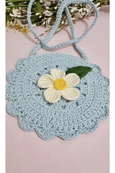 Haziran Accesoriu pentru fetițe, geantă decorativă tricotată pentru copii