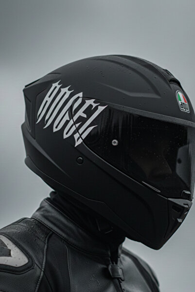 Banxtre Kask için Sticker Gotik Yazı Tipiyle ANGEL Sticker Etiket (Tek Taraf)