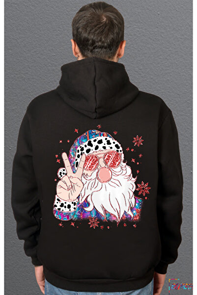 Bumeta سويت شيرت رائعة لعيد الميلاد من سانتا كلوس للجنسين بغطاء رأس