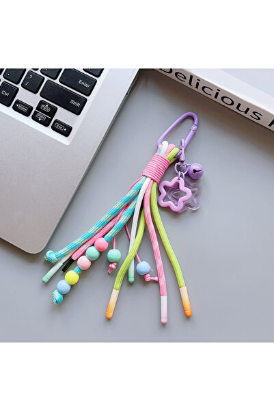 choice2 قلادة هاتف محمول عصرية جديدة من بوليستر /النايلون باللون البنفسجي، حب...