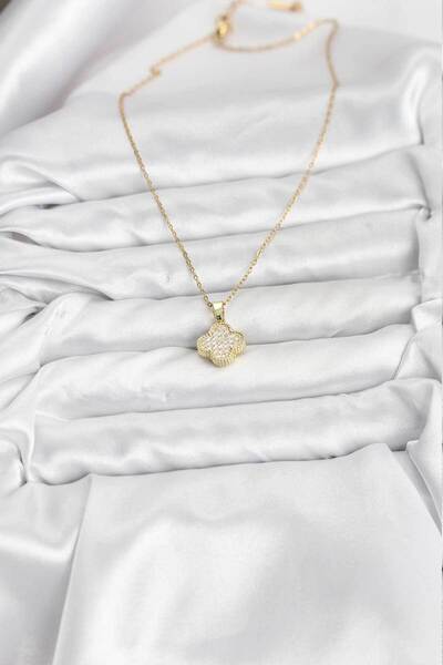 BSRE قلادة نسائية ذهبية اللون (فولاذ 316L)