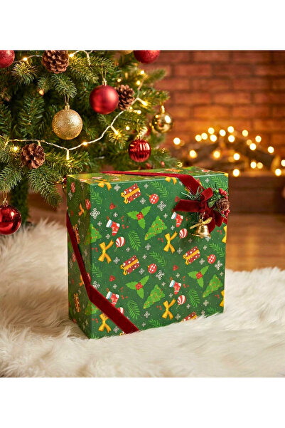 Smartbox Yılbaşı Hediyelik Kutu - Kurdeleli Süslü Noel Hediye Kutusu Lüks Kut...