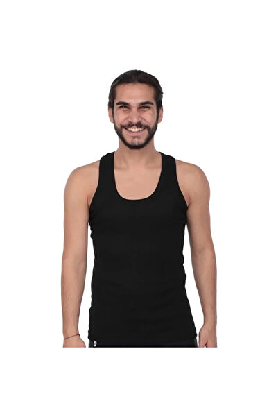 Tutku 102 Ribana Men's Black Undershirt m 3-Pack