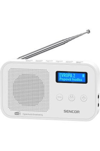 Sencor SRD 7200 W DAB+, 1 W, Alb