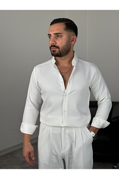 BE TOR LİKRALI DABIL KUMAŞ GÖMLEK