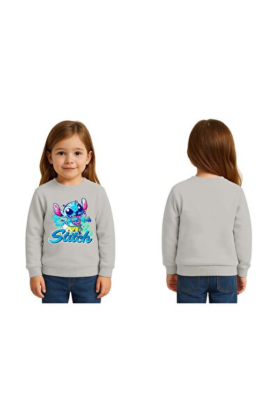 SEDİRLİ سويت شيرت للأطفال من الجنسين من ستيتش مطبوع بثلاثة خيوط