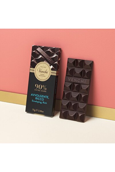 Venchi Tabletă 90% Extra Închisă la Culoare