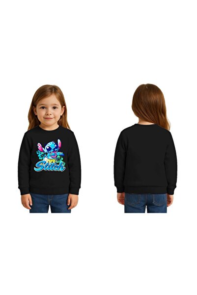 SEDİRLİ سويت شيرت للأطفال من الجنسين من ستيتش مطبوع بثلاثة خيوط