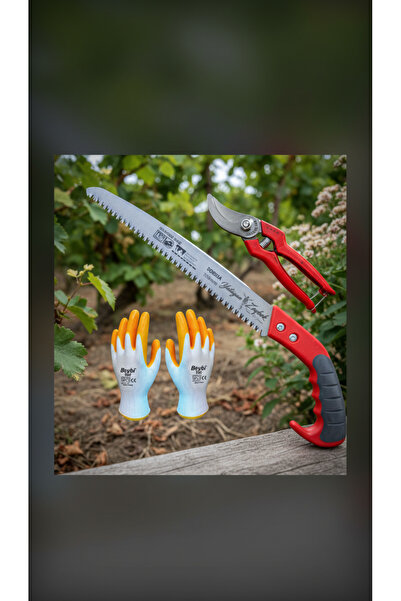 Yatağan Zeybek Professional Garden Pruning Set: Chainsaw, Vineyard Shears, an...