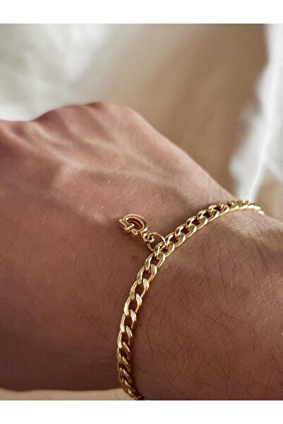 bijoux uniques Gold G harfli çelik gurmet bileklik
