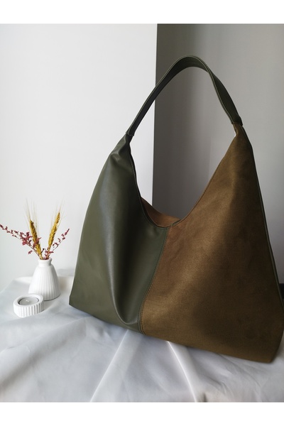 VivazzaLuxe حقيبة يد نسائية كبيرة الحجم من الجلد السويدي بتصميم عصري غير رسمي