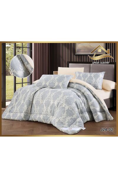 Afkar Albayet غطاء سرير صيفي منقوش مقاس واحد ونصف 4 قطع عالي الجودة