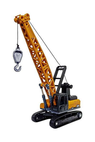 Brother Toys 3'lü İş Makinesi Seti Kepçe, Vinç, Kazıcı-Yükleyici - Metal Uçlu İş Makinaları Küçük Boy