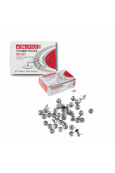JML1 Știfturi de împingere din oțel inoxidabil DL121, 10 set x 50 buc. Cutie ...