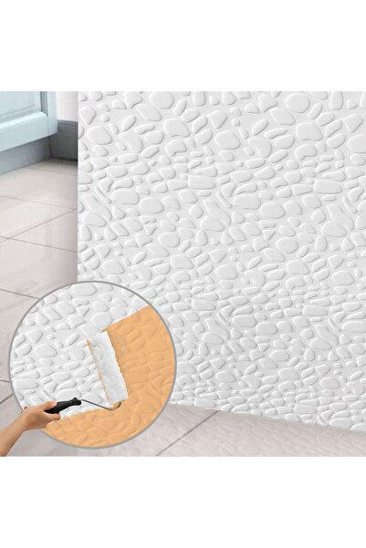 TİNK Kendinden Yapışkanlı 3D Duvar Paneli Boyanabilir Dekota 60x60 cm Leopar ...