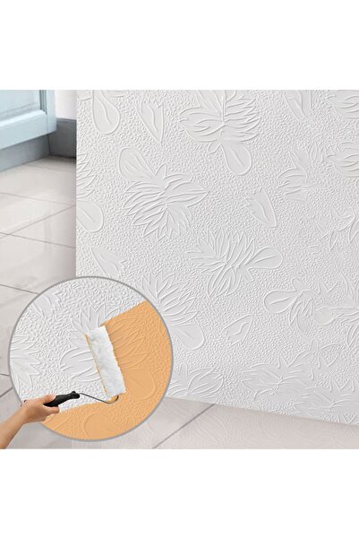 TİNK Kendinden Yapışkanlı 3D Duvar Paneli Boyanabilir Dekota 60x60 cm Ağaç De...