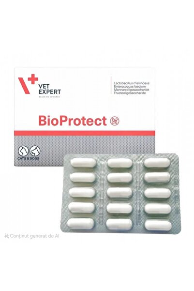 vet expert BioProtect Supplement for Dogs and Cats, 60 Capsules,