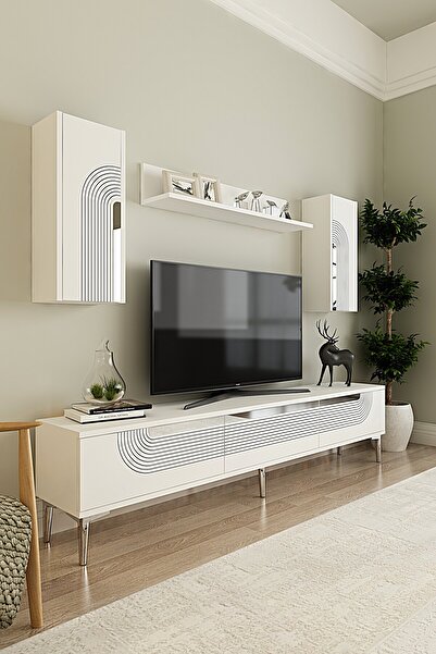 CENEYRA TVR1803BS - MEYRA TVR180 ÜNİTESİ TAKIM BEYAZ-SILVER 180CM